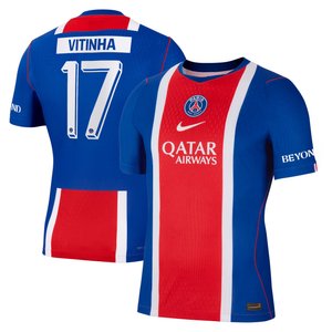 Maillot Domicile Match PSG Nike Aero-FIT 26/27 - Flocage Coupe Vitinha 17, vue 1