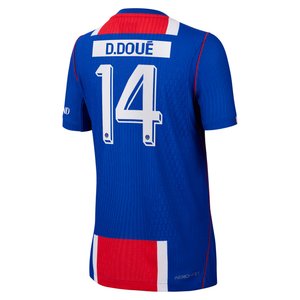Maillot Domicile Match PSG Nike Aero-FIT 26/27 - Enfant - Flocage Coupe D. Doué 14, vue 4