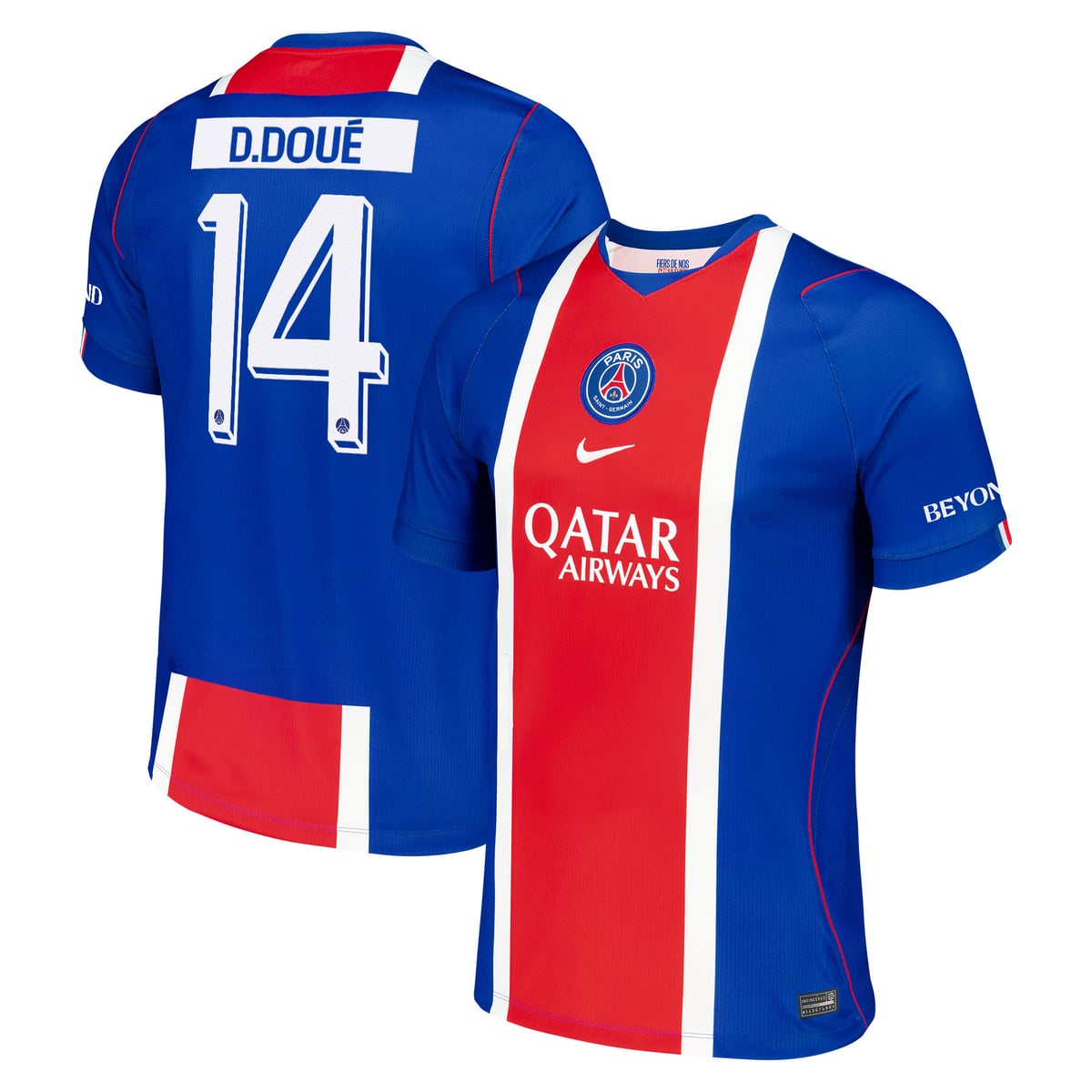 Maillot Domicile Stadium PSG Nike 26/27 - Flocage Coupe D. Doué 14