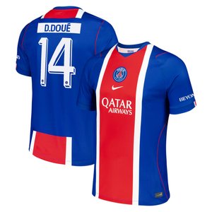 Maillot Domicile Stadium PSG Nike 26/27 - Flocage Coupe D. Doué 14, vue 1