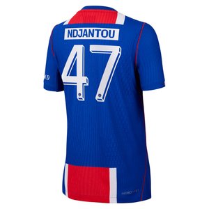 Maillot Domicile Match PSG Nike Aero-FIT 26/27 - Enfant - Flocage Coupe Ndjantou 47, vue 4