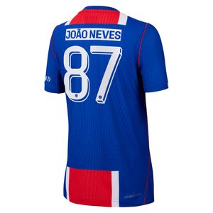 Maillot Domicile Match PSG Nike Aero-FIT 26/27 - Enfant - Flocage Coupe João Neves 87, vue 4