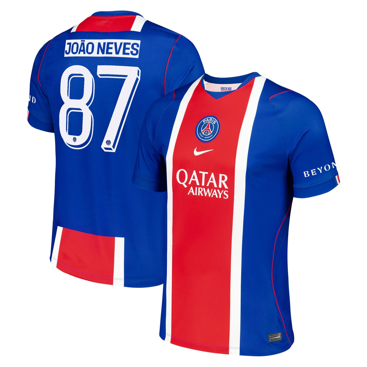 Maillot Domicile Stadium PSG Nike 26/27 - Flocage Coupe João Neves 87