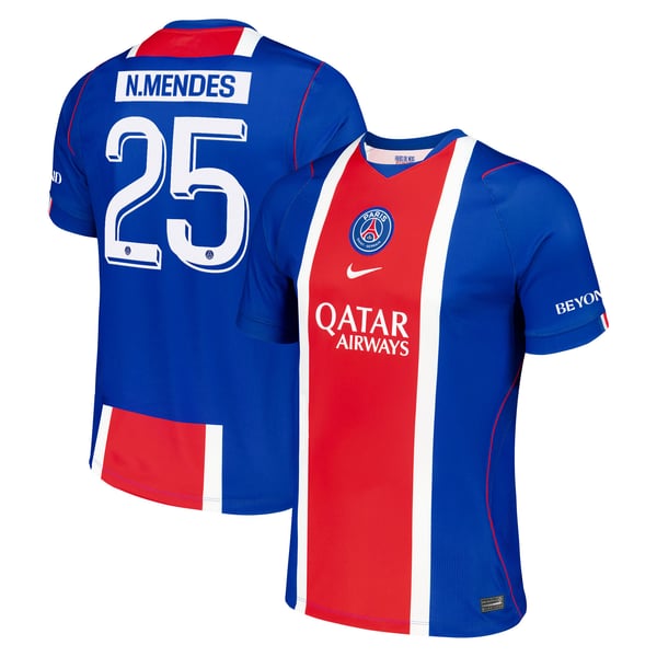 Maillot Domicile Stadium PSG Nike 26/27 - Flocage Coupe N. Mendes 25