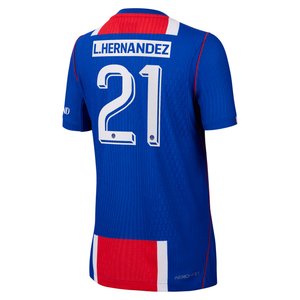 Maillot Domicile Match PSG Nike Aero-FIT 26/27 - Enfant - Flocage Coupe L. Hernandez 21, vue 4