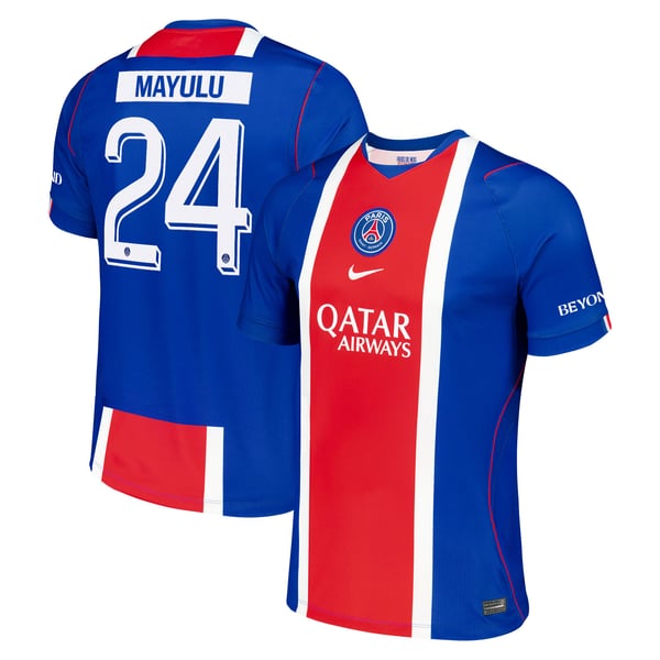 Maillot Domicile Stadium PSG Nike 26/27 - Flocage Coupe Mayulu 24