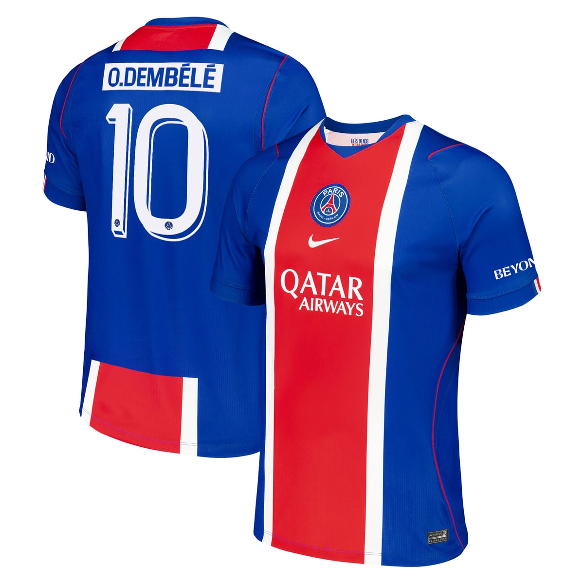 Maillot Domicile Stadium PSG Nike 26/27 - Flocage Coupe O. Dembélé 10