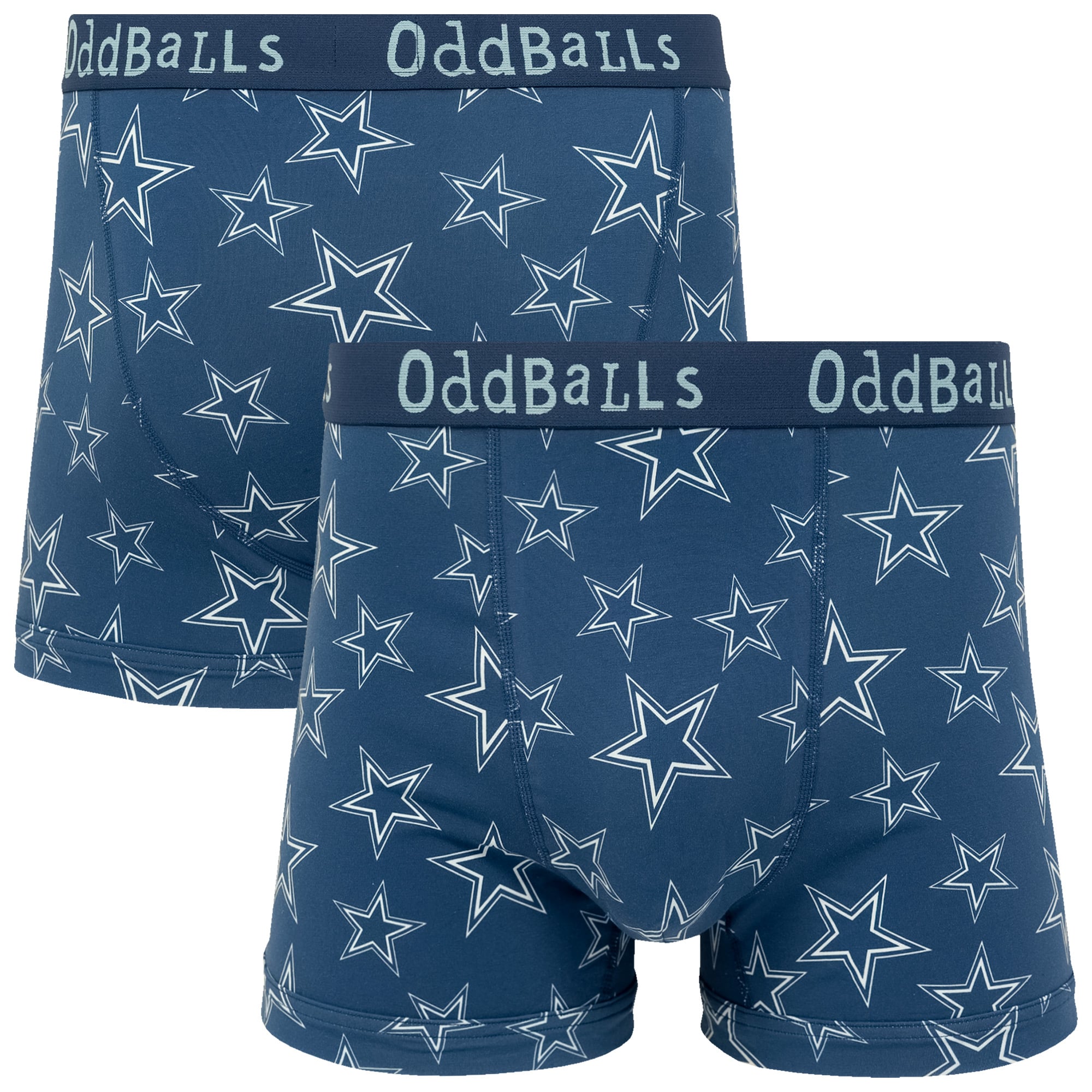 Oddballs Men's Multi Dallas Cowboys Cotton Boxer Shorts Extra Large - Image 2