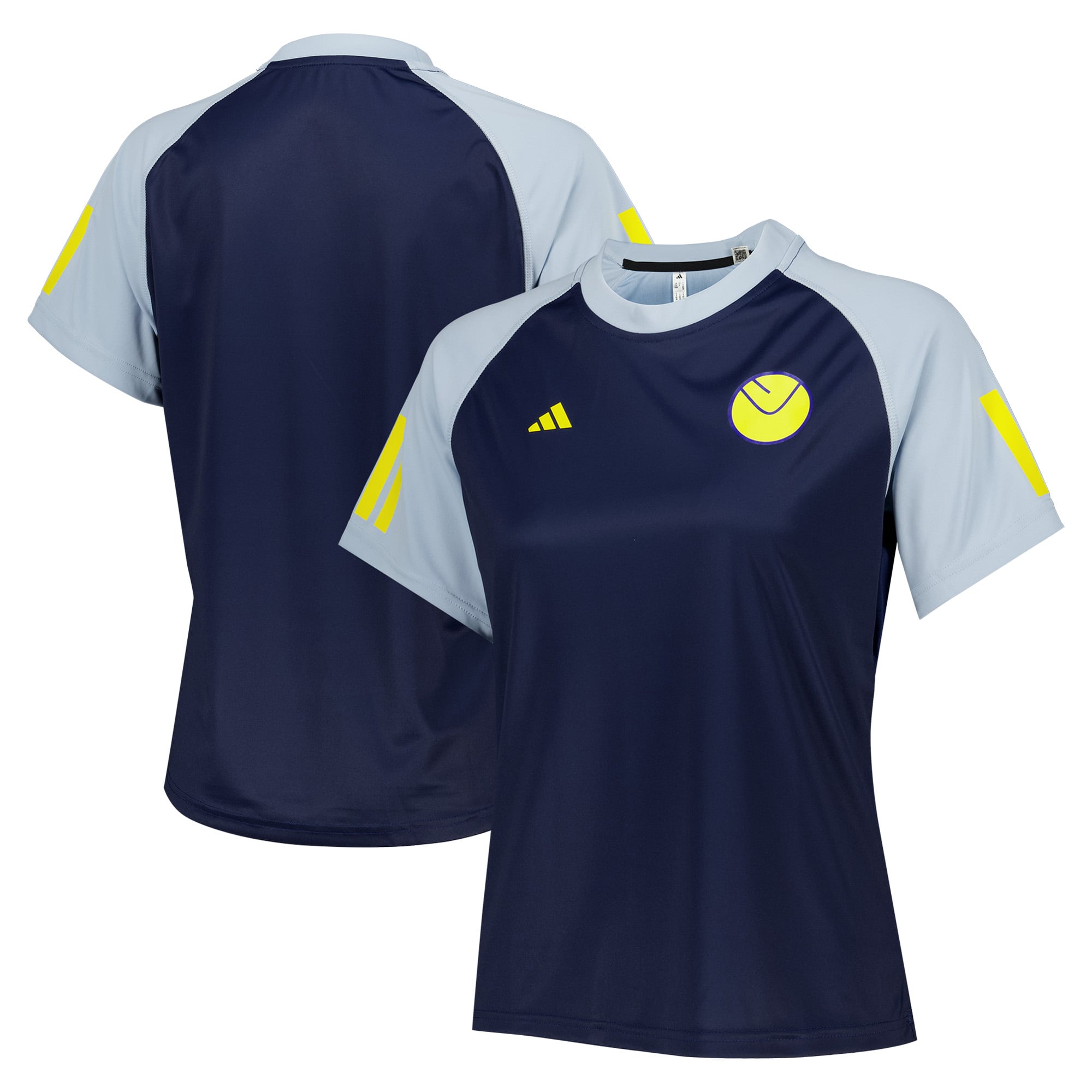 Leeds United adidas Padel T-Shirt - Navy - Womens