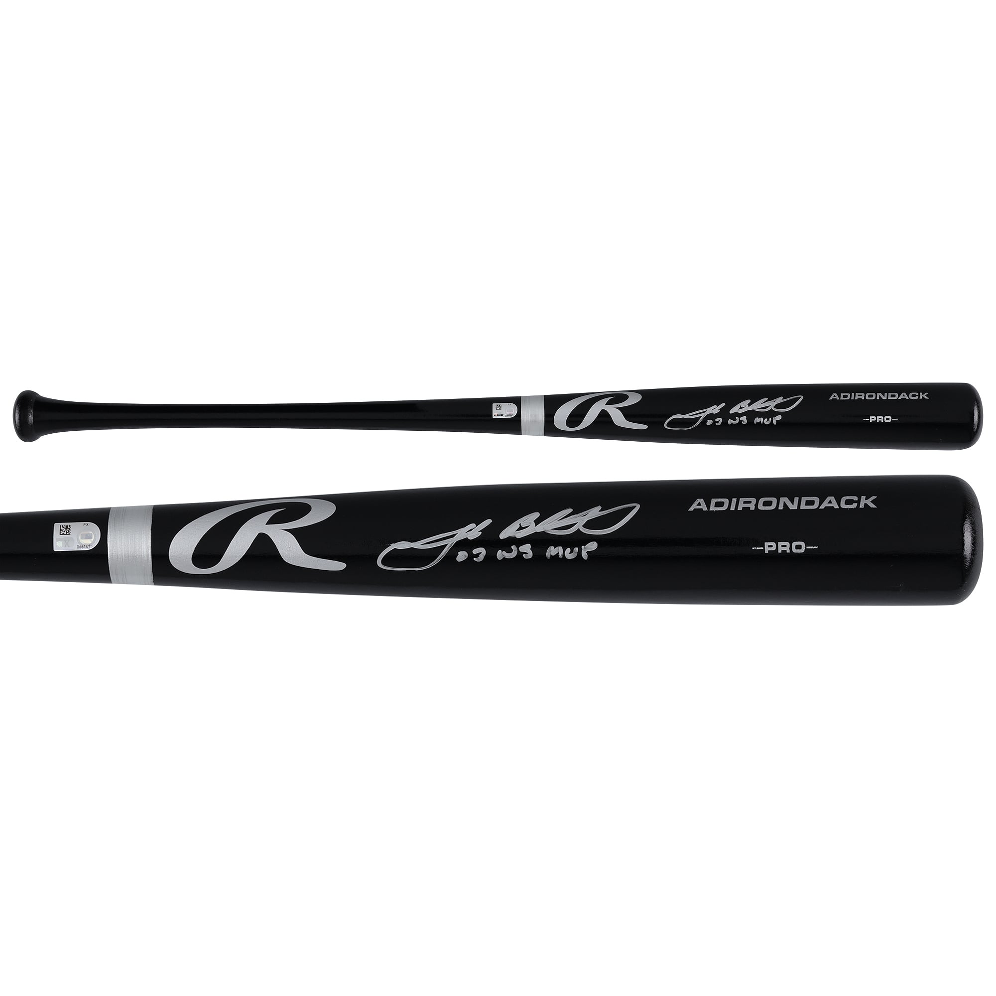 Josh Beckett Florida Marlins Autographed Black Rawlings Pro Bat with "03 WS MVP" Inscription