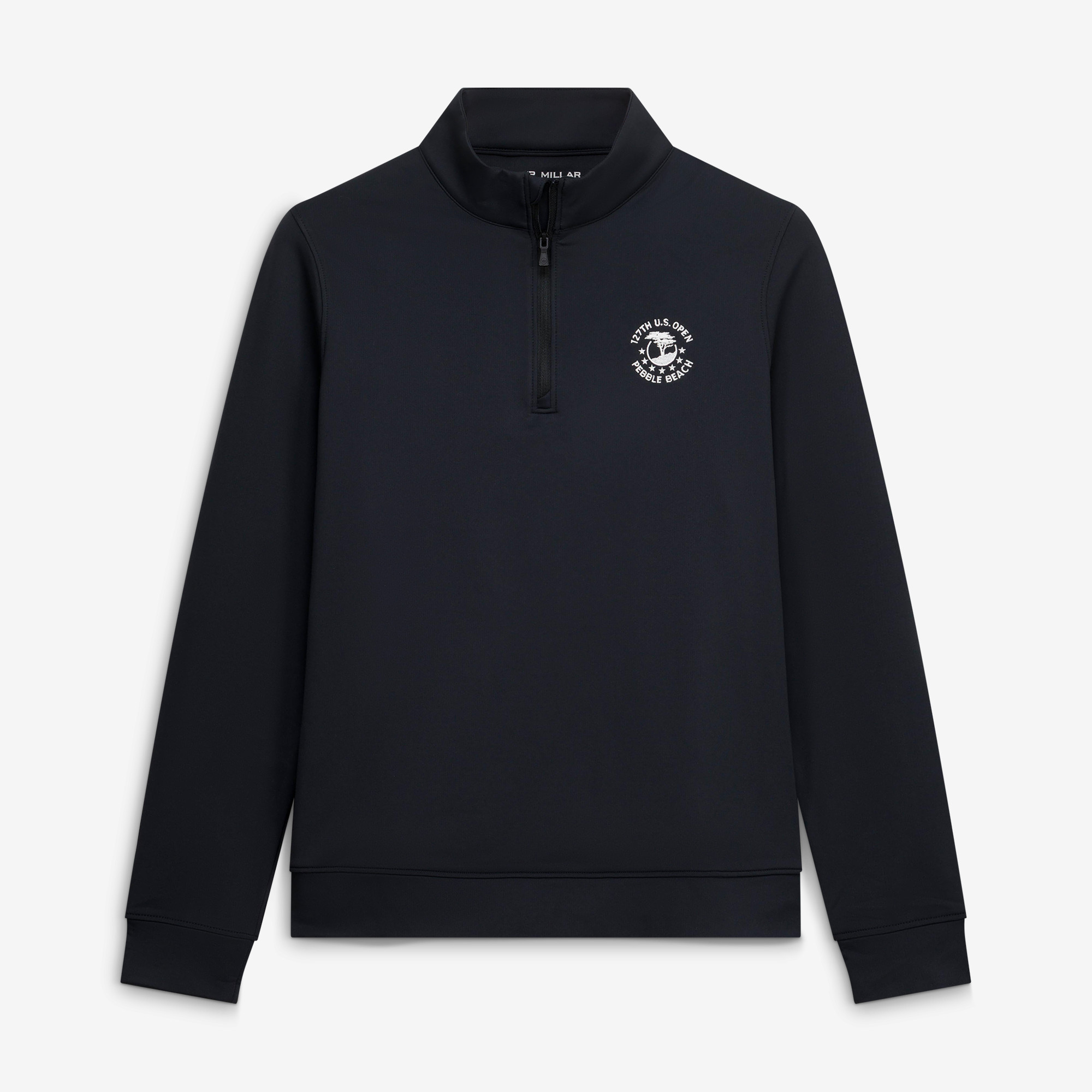 Women’s 2027 U.S. Open Peter Millar Black Perth Performance Quarter-Zip Pullover Women’s 2027 U.S. Open Peter Millar Black Perth Performance Quarter-Zip Pullover