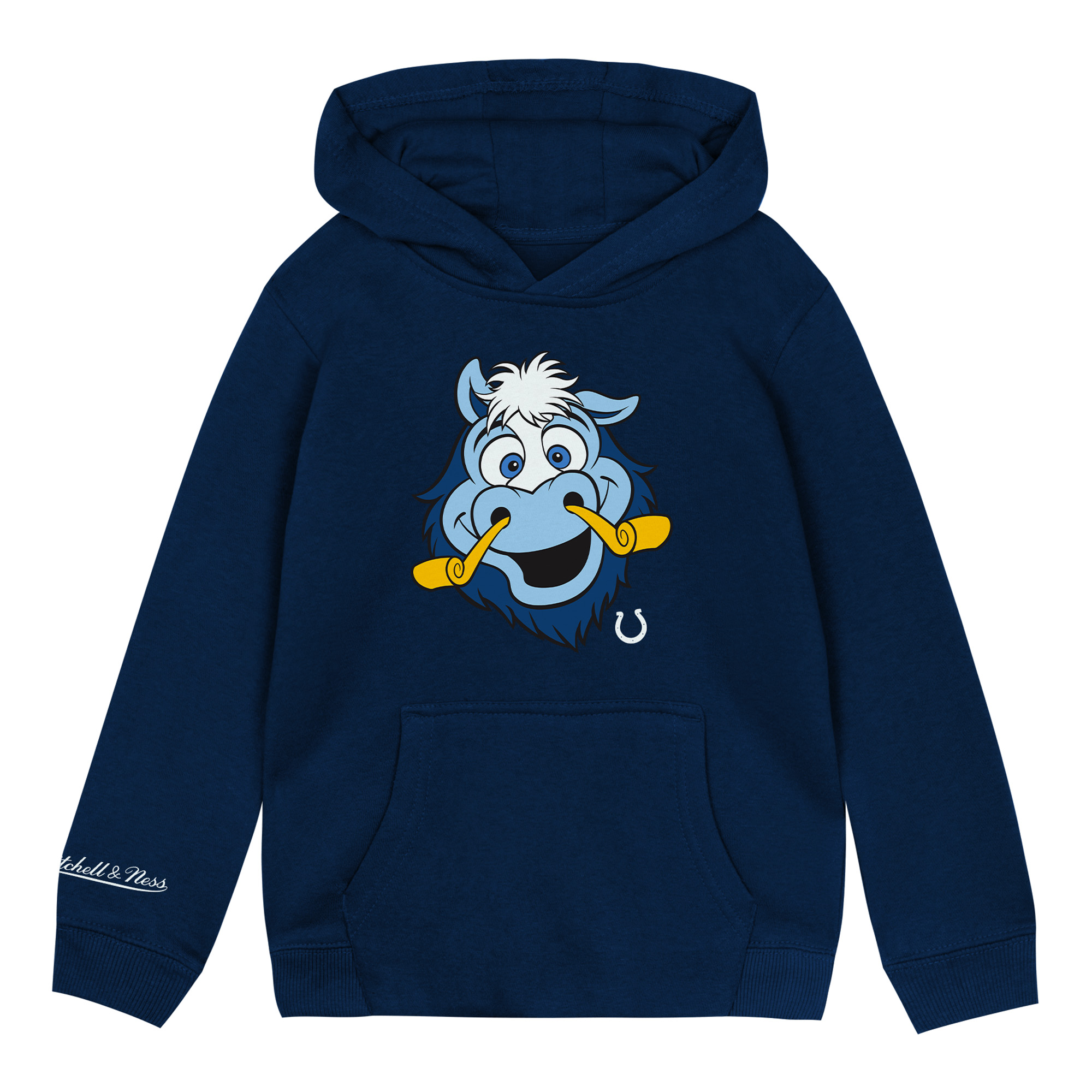 Preschool Mitchell & Ness Navy Indianapolis Colts Mascot Close Up Hoodie