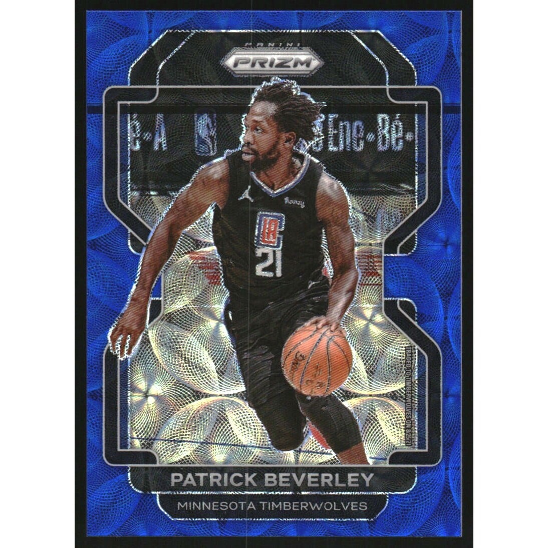 2021-22 Panini Prizm Prizms Choice Blue #25 Patrick Beverley. rookie card picture