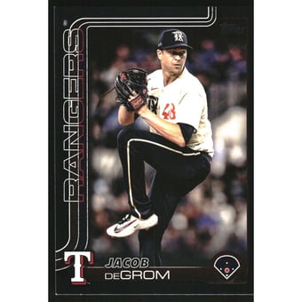 2025 Topps Black #208 Jacob deGrom