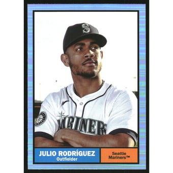 2024 Topps Archives Blue Foilboard #43 Julio Rodriguez