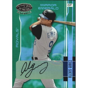 2003 Leaf Certified Materials Mirror Emerald Autographs #83 Alexis Gomez
