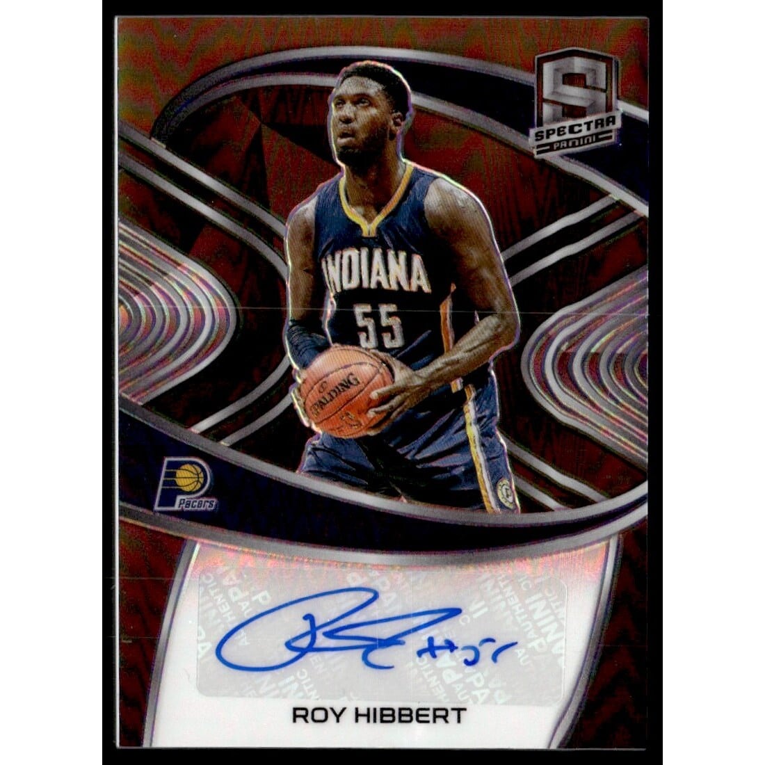 2020-21 Panini Spectra Signatures #32 Roy Hibbert/49. rookie card picture