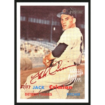 2006 Topps Heritage Real One Autographs Red Ink #JCR Jack Crimian
