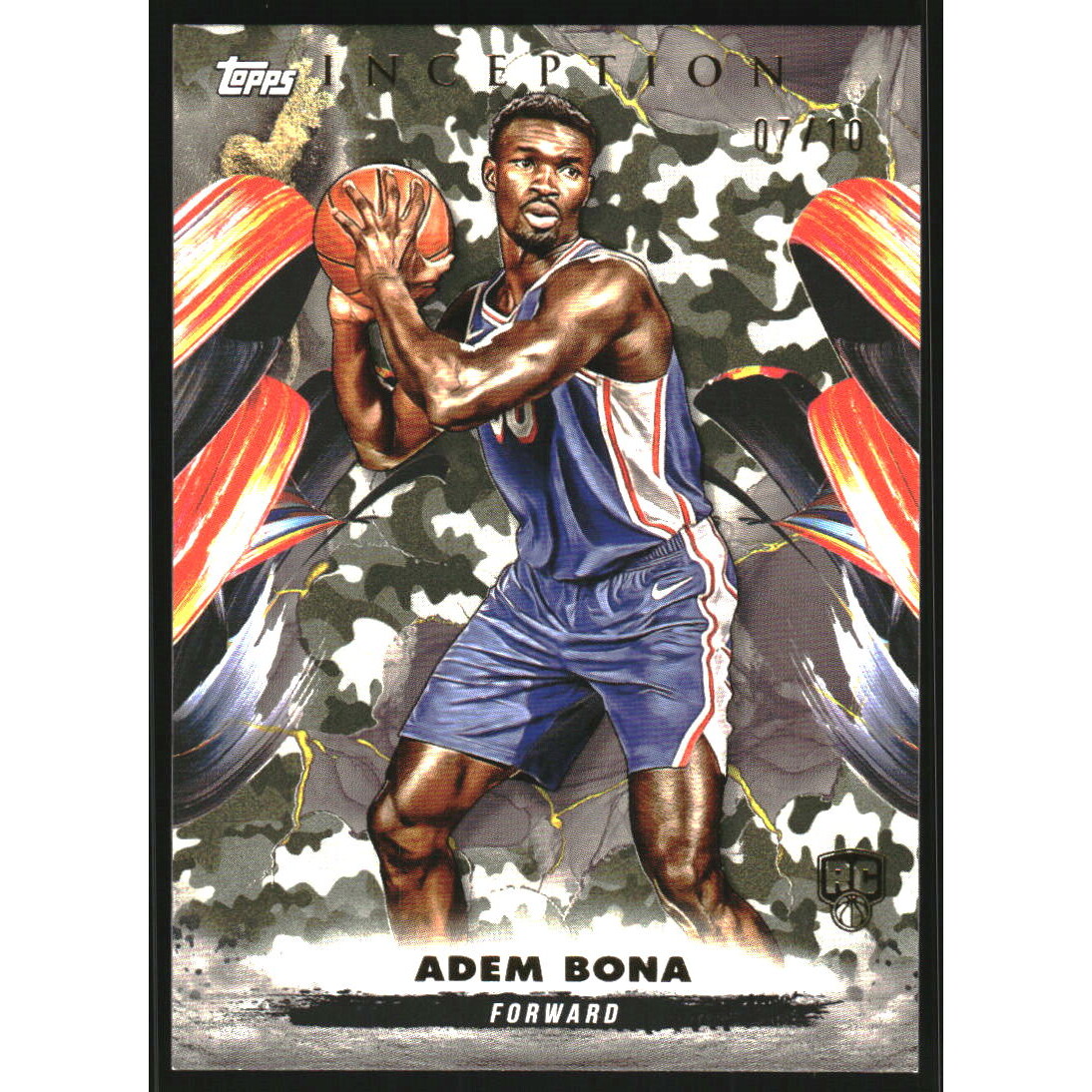 2024-25 Topps Inception Camo #32 Adem Bona 2024-25 Topps Inception Camo #32 Adem Bona