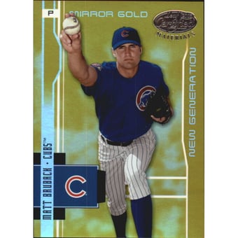 2003 Leaf Certified Materials Mirror Gold #234 Matt Bruback NG