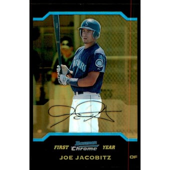 2004 Bowman Chrome Draft Gold Refractors #BDP76 Joe Jacobitz