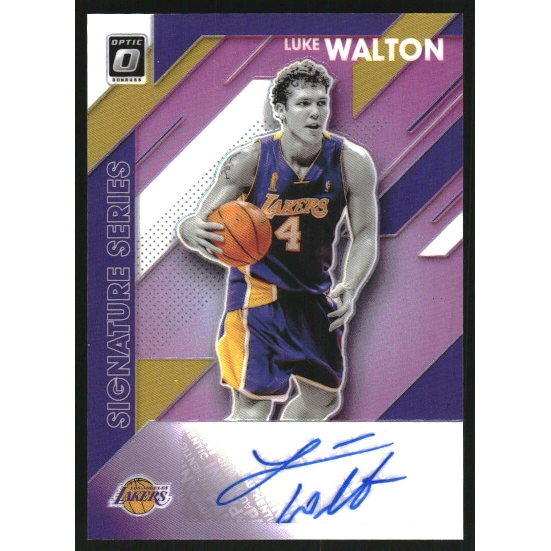 2019-20 Donruss Optic Signature Series Pink #42 Luke Walton. rookie card picture