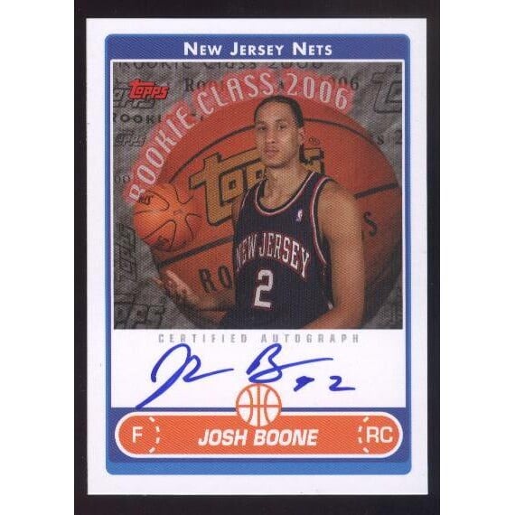 2006-07 Topps Rookie Photo Shoot Autographs #JB Josh Boone. rookie card picture