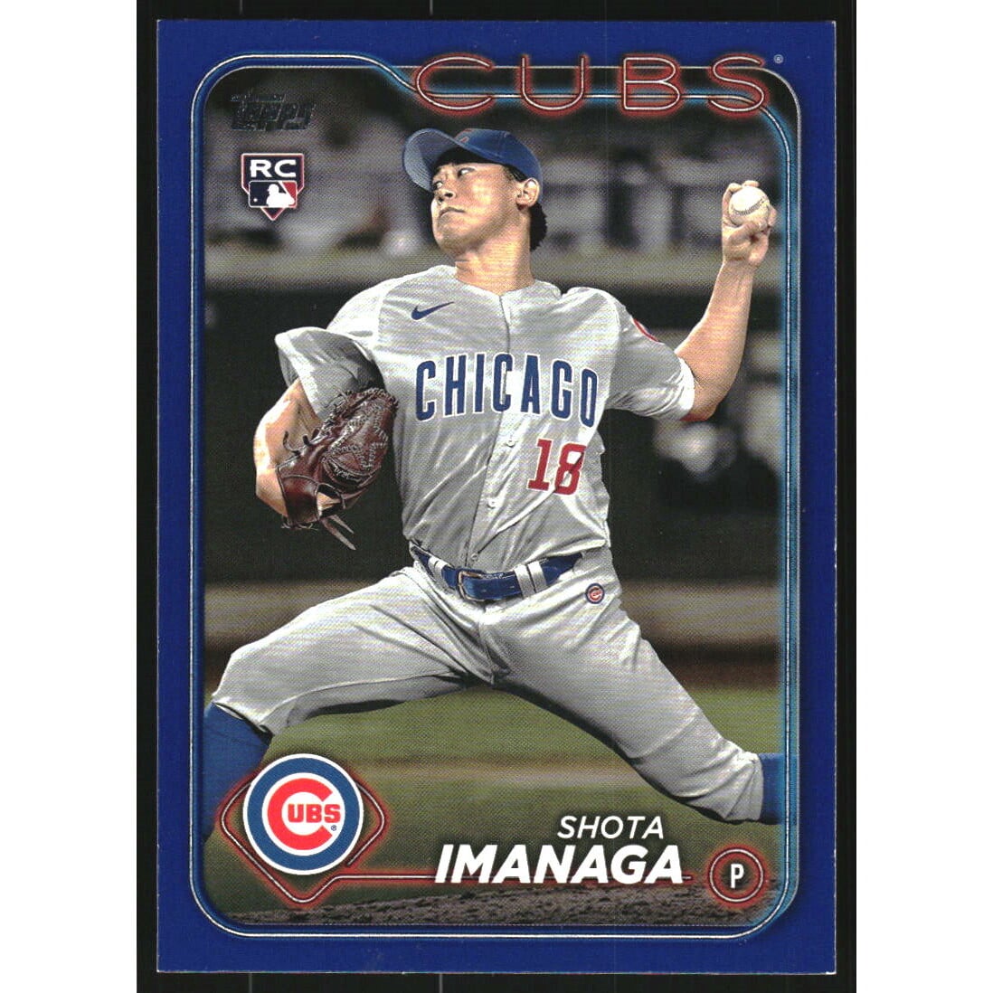 2024 Topps Royal Blue #442 Shota Imanaga. rookie card picture