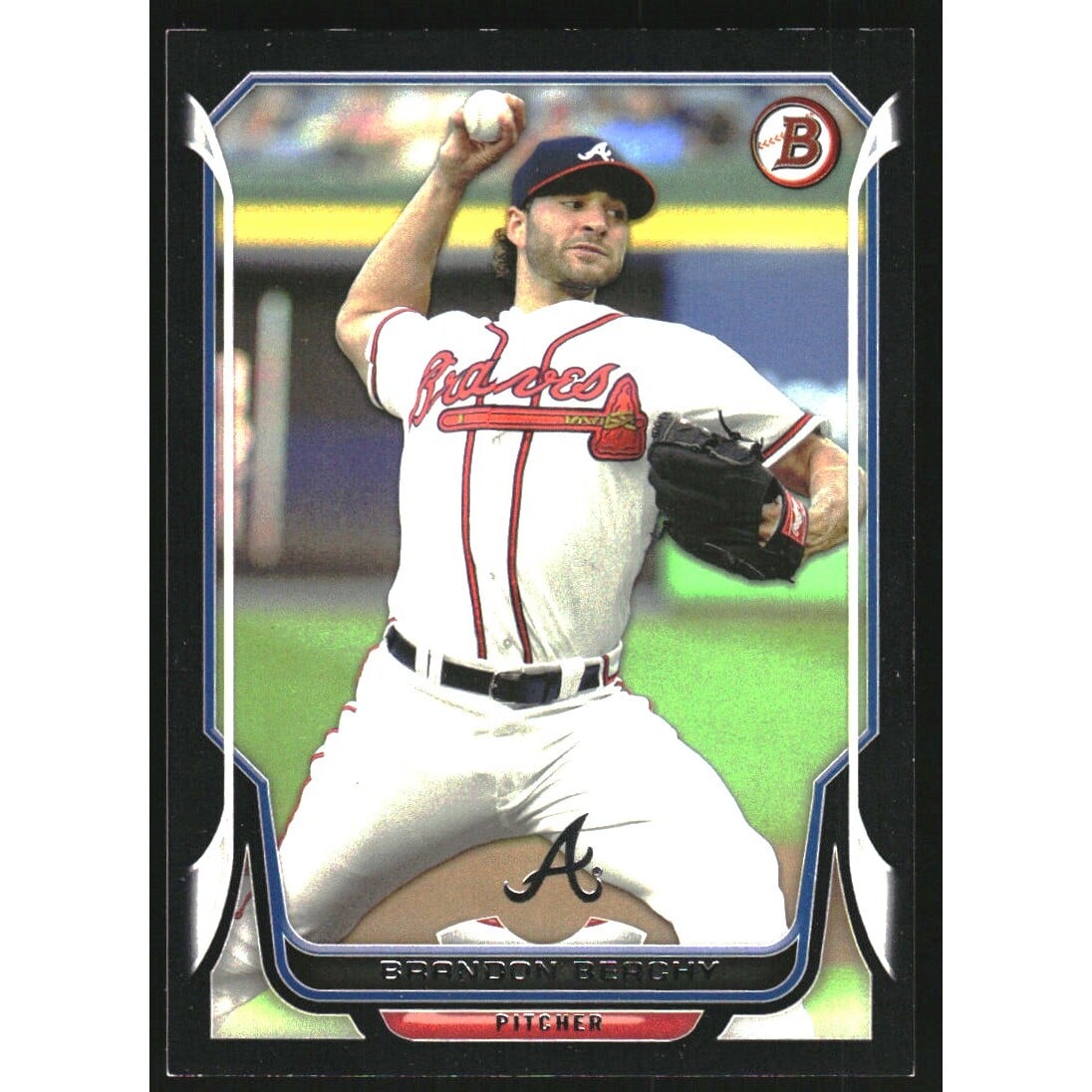 2014 Bowman Black #4 Brandon Beachy. rookie card picture
