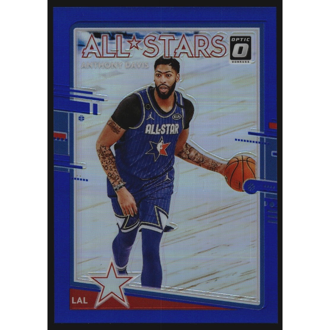 2020-21 Donruss Optic All Stars Blue #3 Anthony Davis. rookie card picture