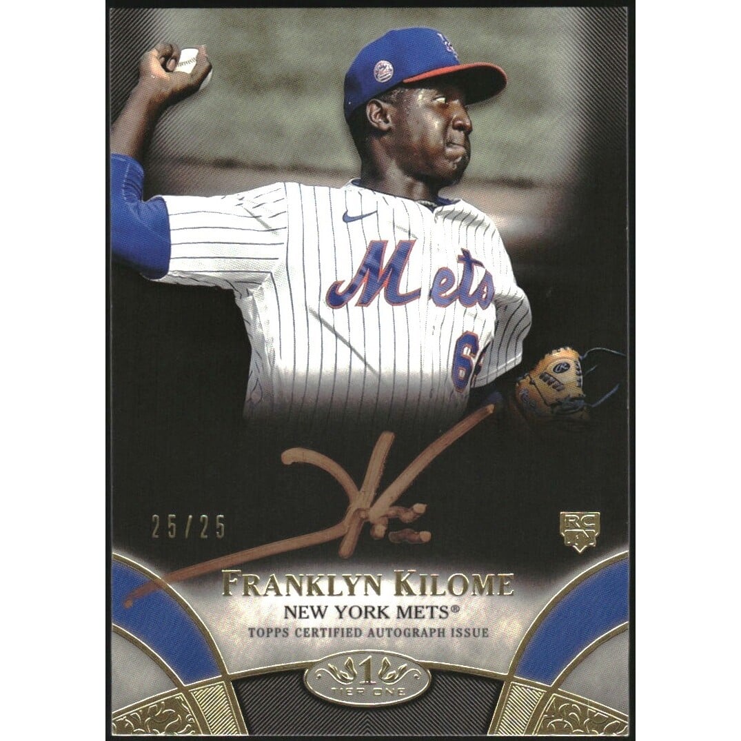 2021 Topps Tier One Break Out Autographs Bronze Ink #BOAFKI Franklyn Kilome. rookie card picture