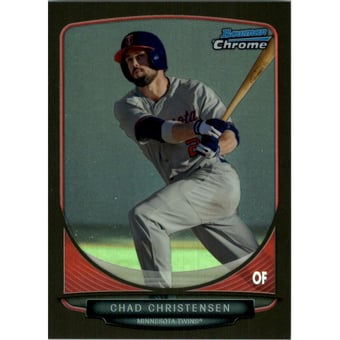 2013 Bowman Chrome Draft Draft Picks Black Refractors #BDPP118 Chad Christensen