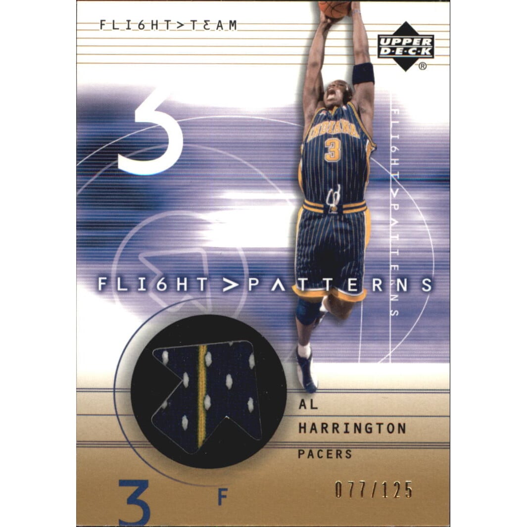 2001-02 Upper Deck Flight Team Flight Patterns Gold #AL Al Harrington. rookie card picture