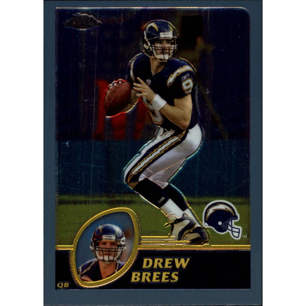 2003 Topps Chrome #65 Drew Brees. rookie card picture