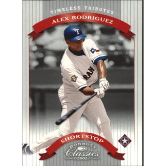 2002 Donruss Classics Timeless Tributes #1 Alex Rodriguez