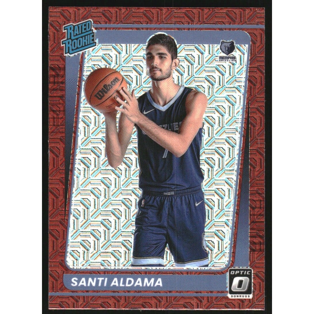 2021-22 Donruss Optic Choice #176 Santi Aldama. rookie card picture