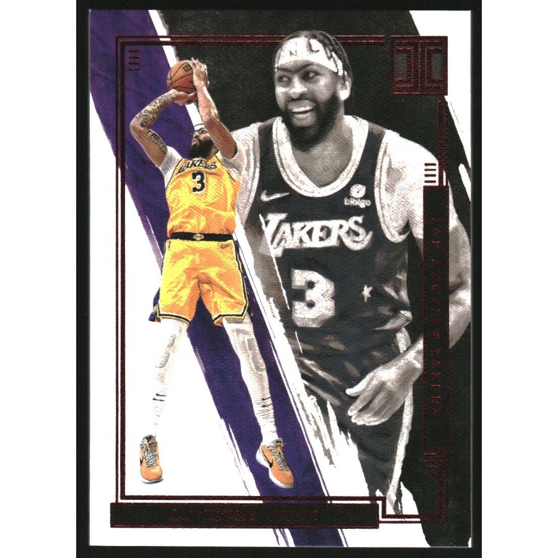 2021-22 Panini Impeccable Asia #71 Anthony Davis. rookie card picture