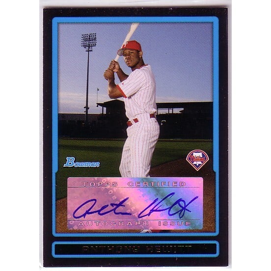 2009 Bowman Prospects Autographs #BPAAH Anthony Hewitt. rookie card picture