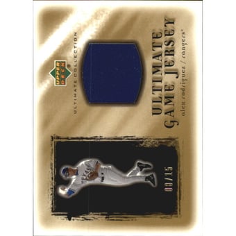 2001 Ultimate Collection Game Jersey Gold #UAR Alex Rodriguez