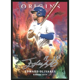 2021 Panini Origins Signatures Red #17 Edward Olivares
