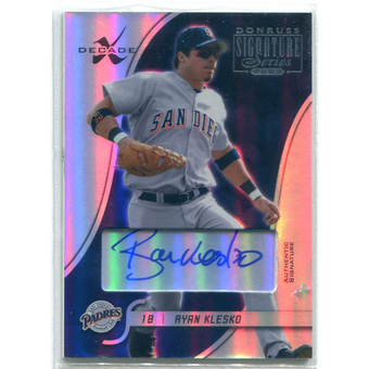 2003 Donruss Signature Autographs Decade #80 Ryan Klesko