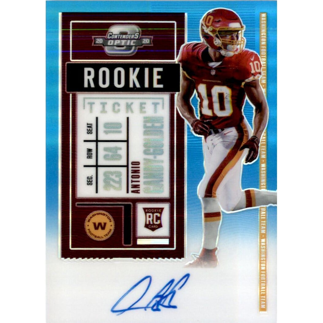 2020 Panini Contenders Optic Teal #140 Antonio Gandy-Golden AU. rookie card picture