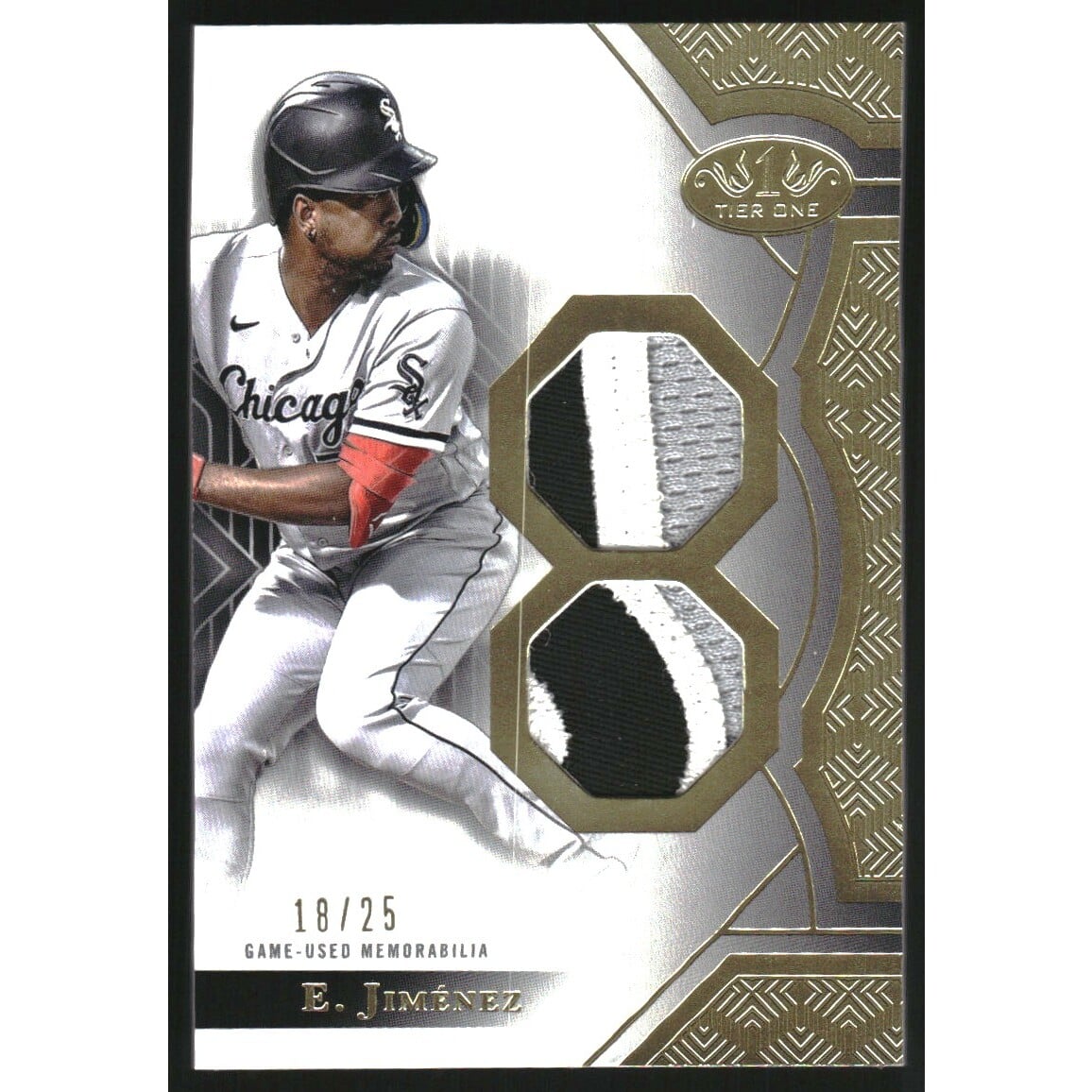 2023 Topps Tier One Relics Dual Patch #T1REJ Eloy Jimenez B. rookie card picture