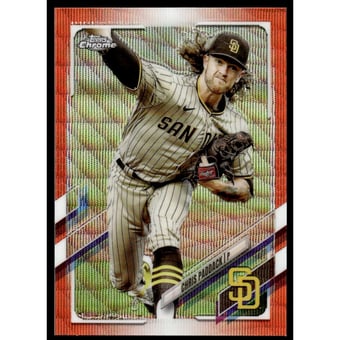2021 Topps Chrome Orange Wave Refractors #78 Chris Paddack