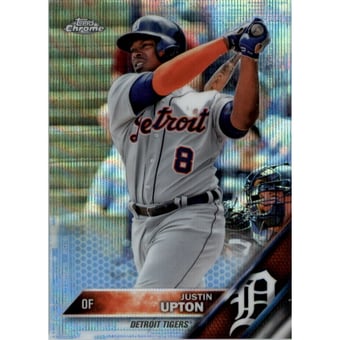 2016 Topps Chrome Blue Wave Refractors #140 Justin Upton