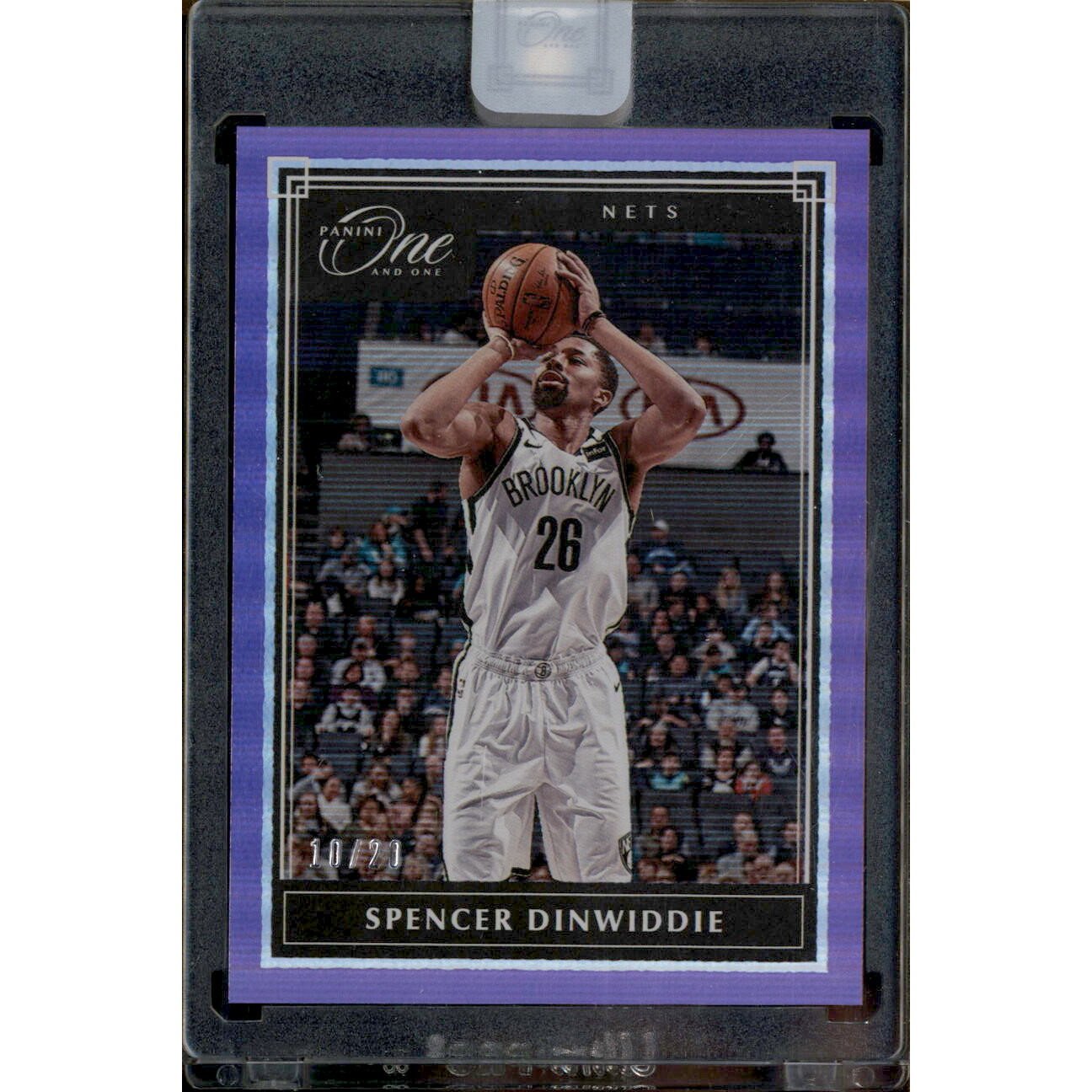 2019-20 Panini One and One Purple #82 Spencer Dinwiddie. rookie card picture