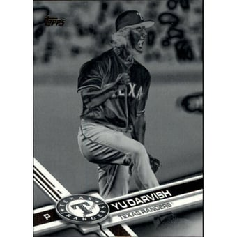 2017 Topps Black and White Negative #665 Yu Darvish