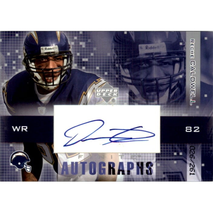 2003 Upper Deck Finite Autographs #RC Reche Caldwell/261