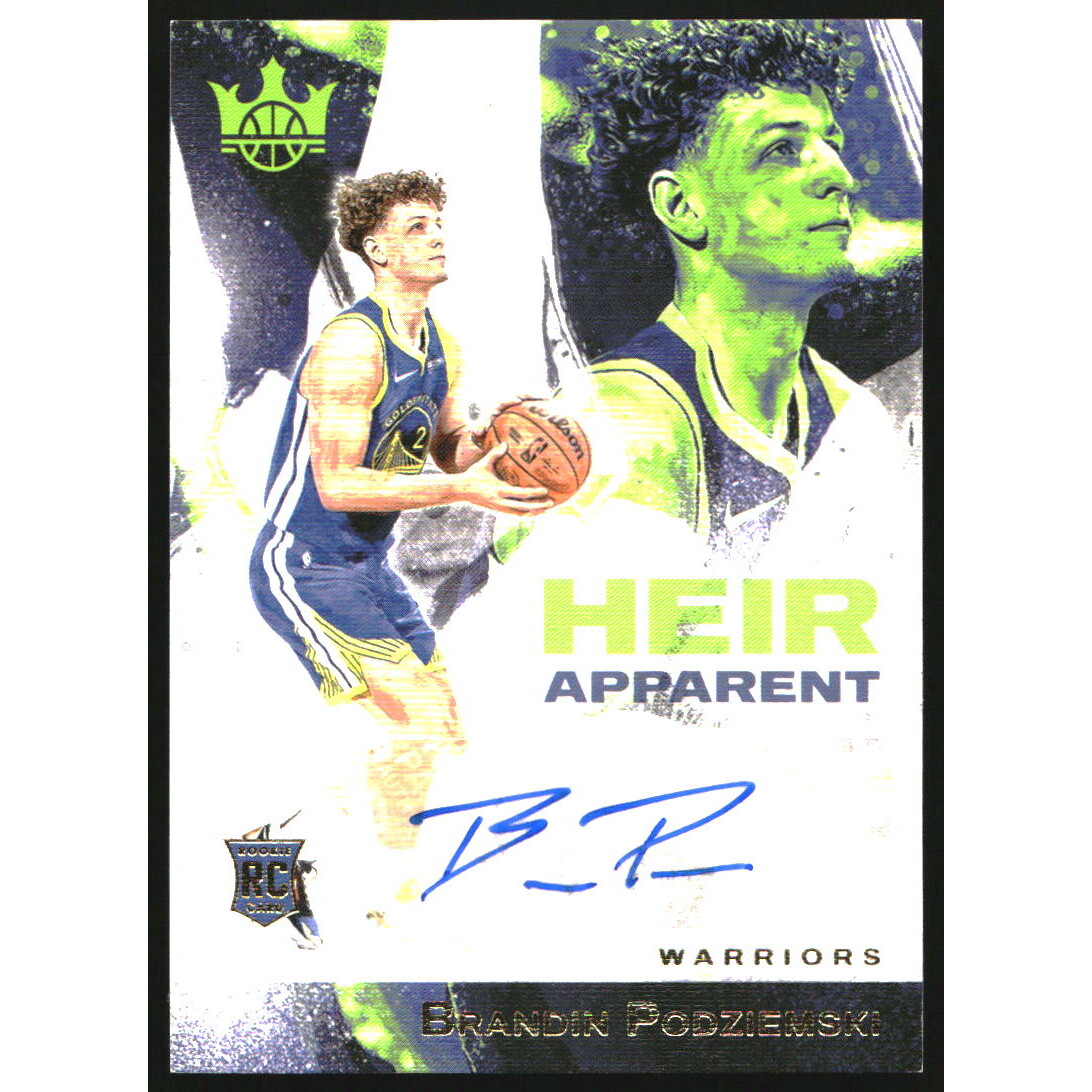 2023-24 Court Kings Heir Apparent Autographs #41 Brandin Podziemski