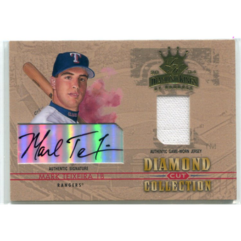 2004 Diamond Kings Diamond Cut Combos Signature #DC8 Mark Teixeira Jsy/10